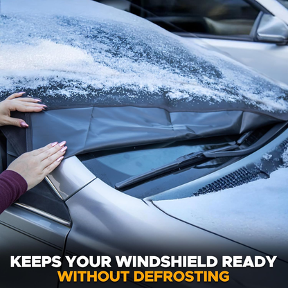 💥Anti-icing and snow proof windshield cover | Windshield protector for cars, SUVs and trucks | Secure fit, waterproof and snowproof.