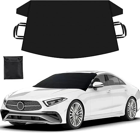 💥Anti-icing and snow proof windshield cover | Windshield protector for cars, SUVs and trucks | Secure fit, waterproof and snowproof.