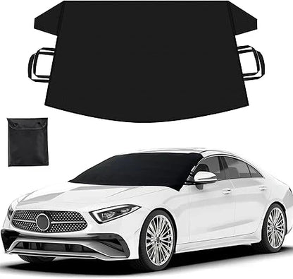 💥Anti-icing and snow proof windshield cover | Windshield protector for cars, SUVs and trucks | Secure fit, waterproof and snowproof.