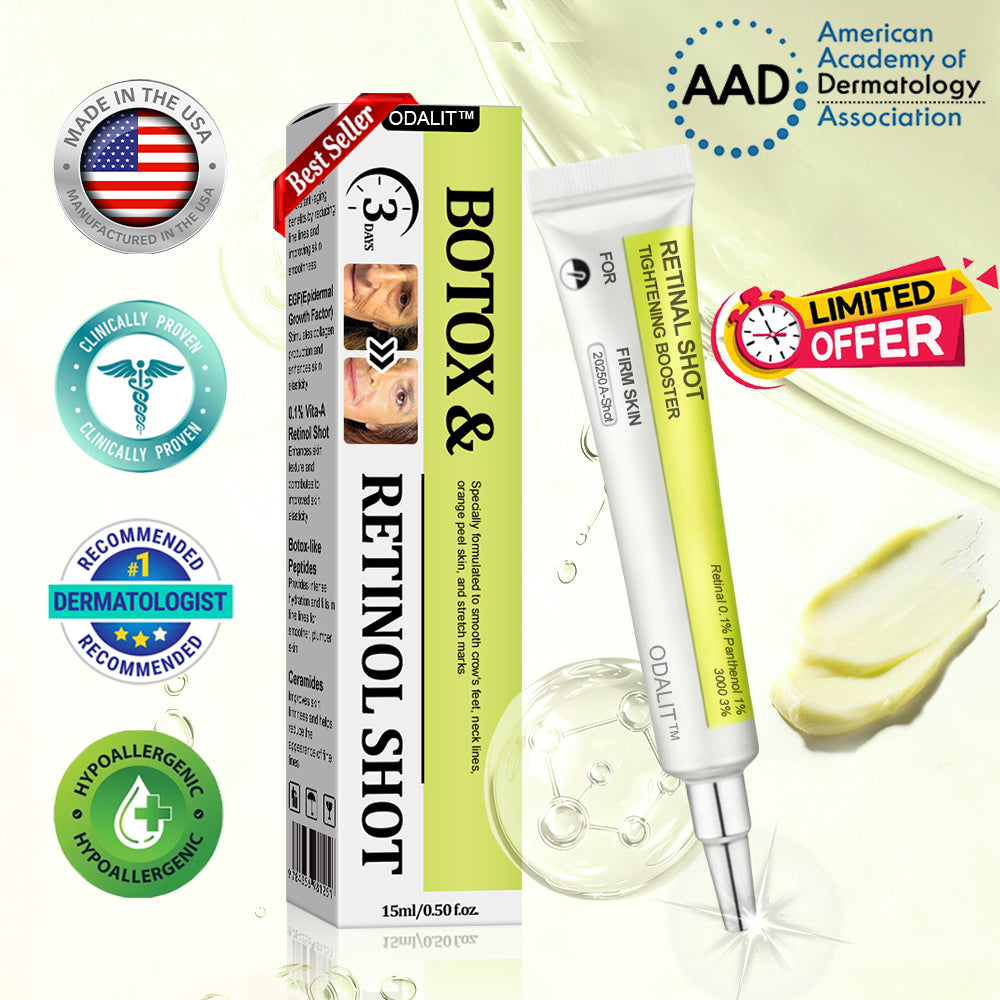 ‼️Last Day Promotion 70% OFF‼️ODALIT™ VitaBotox Firming Elixir | Reduces Marionette Lines, Nasolabial Folds, Deep Wrinkles & Loss of Firmness | Targets Age Spots & Uneven Skin Tone | Dermatologically Tested & Made in USA