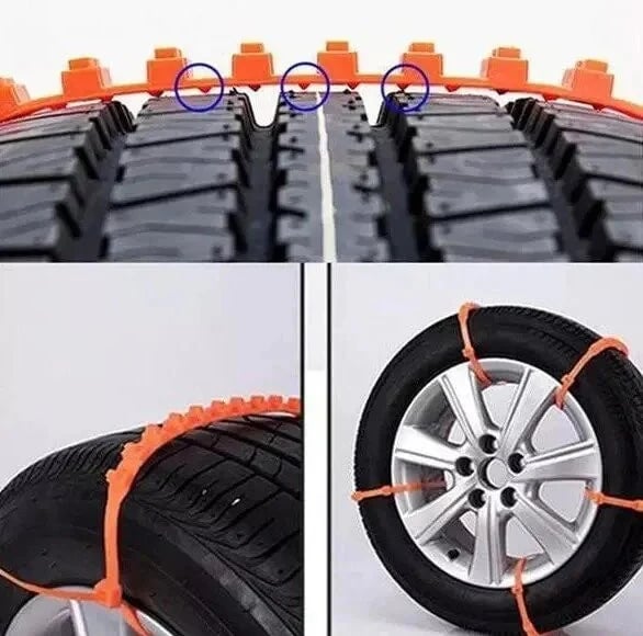 🔥2026 Winter Hot Sale🔥Universal Reusable Anti-skid PE Tire Chains