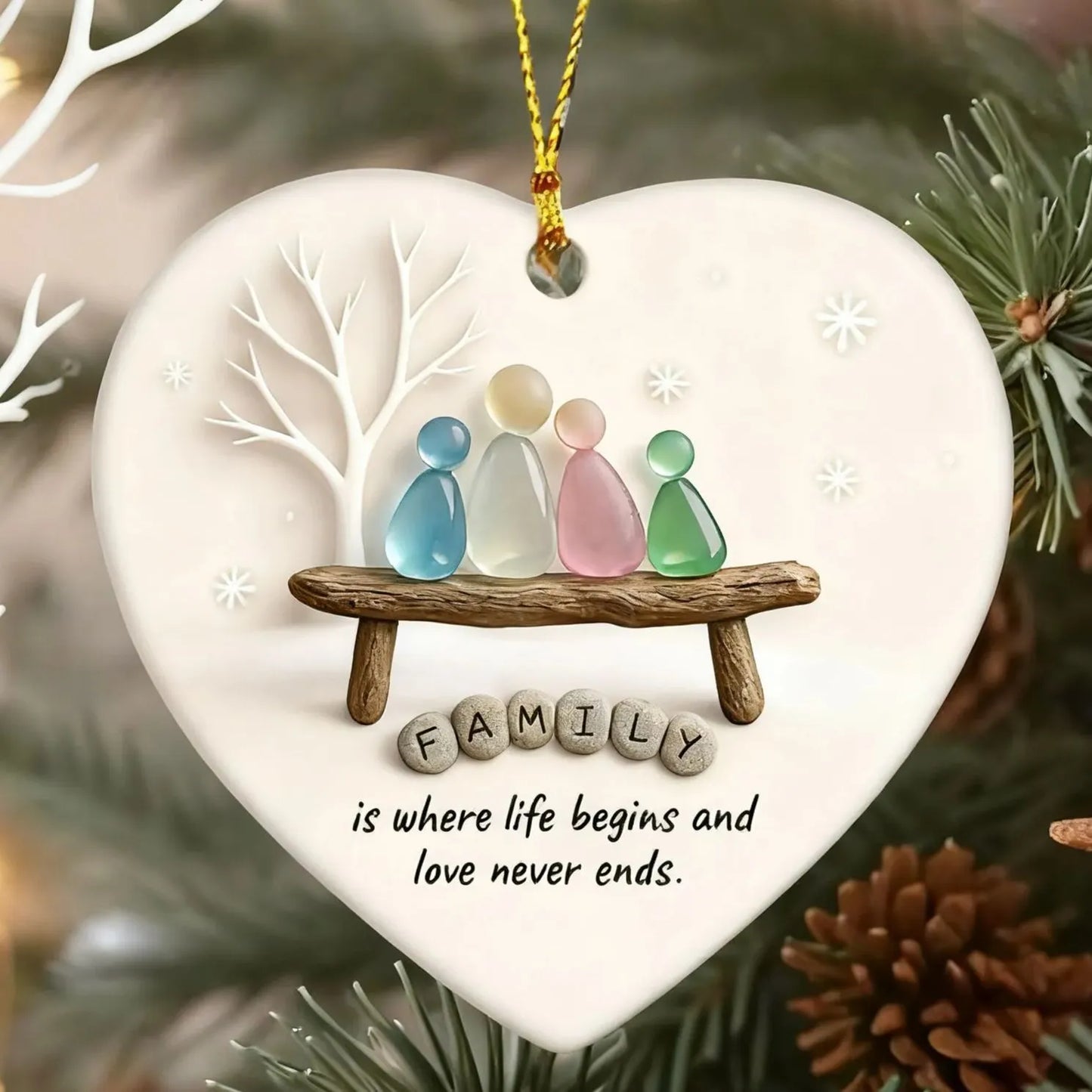 🌊Snowflake-Shaped Sea Glass Friendship Decor❄✨ Shaped by Nature & Crafted by Hand!