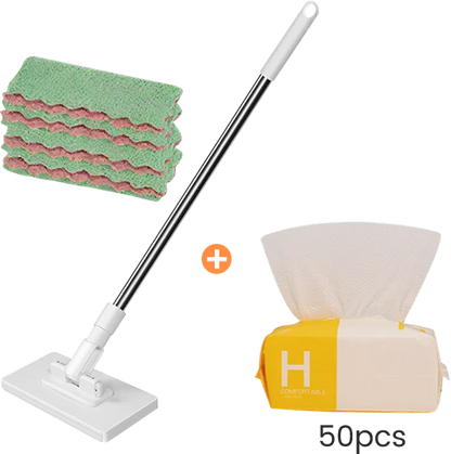 💦Last Day Sales 50% OFF🧹Disposable Dust Mop with 4 Reusable Cloths