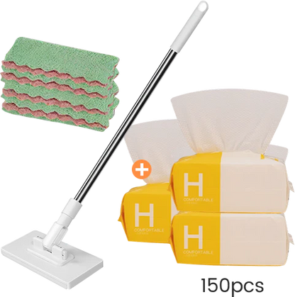 💦Last Day Sales 50% OFF🧹Disposable Dust Mop with 4 Reusable Cloths