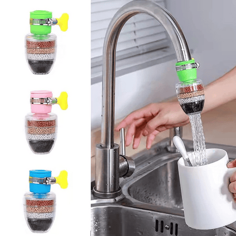 2025 Upgrade 💧 6-Layer Charcoal Faucet Filter for Fresh, Safe Water